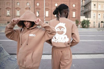 HOODIE CAMEL BRADIPO GRAFFITI SPRAY