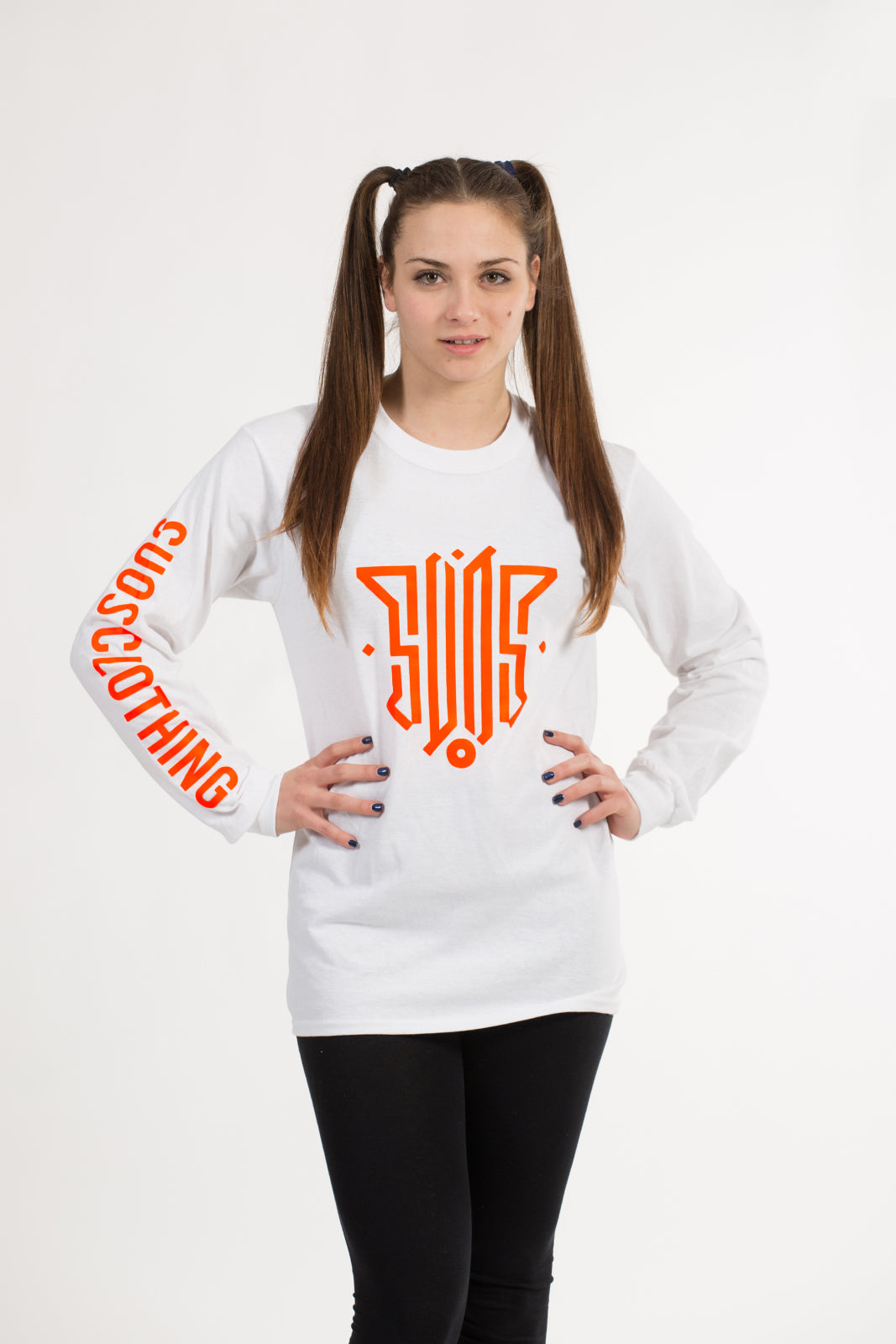 suos clothing abbigliamento streetwear WHITE LONG SLEEVES