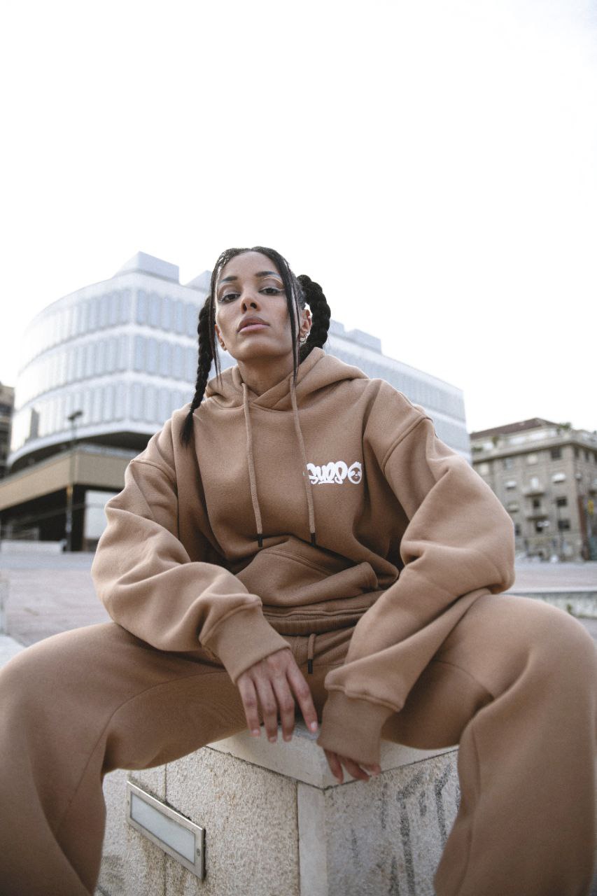 HOODIE CAMEL BRADIPO GRAFFITI SPRAY